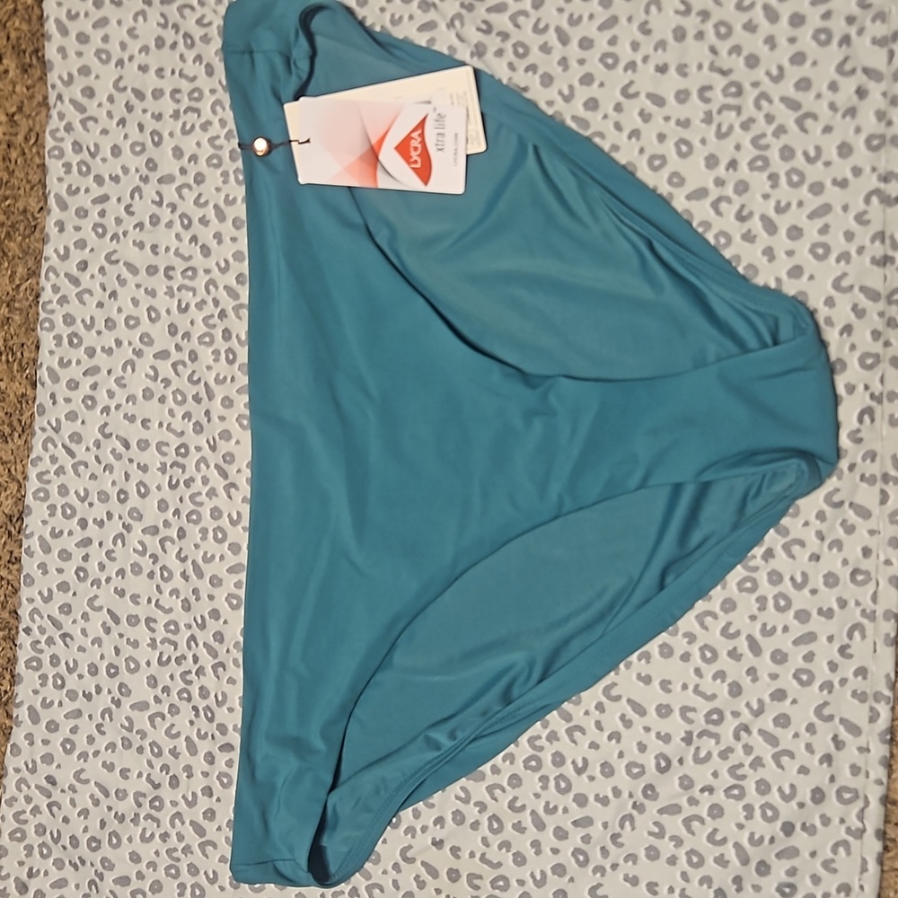 CALIA LOW RISE BIKINI BOTTOM: EXOTIC EMERALD: NEW WITH TAGS: SIZE XXL